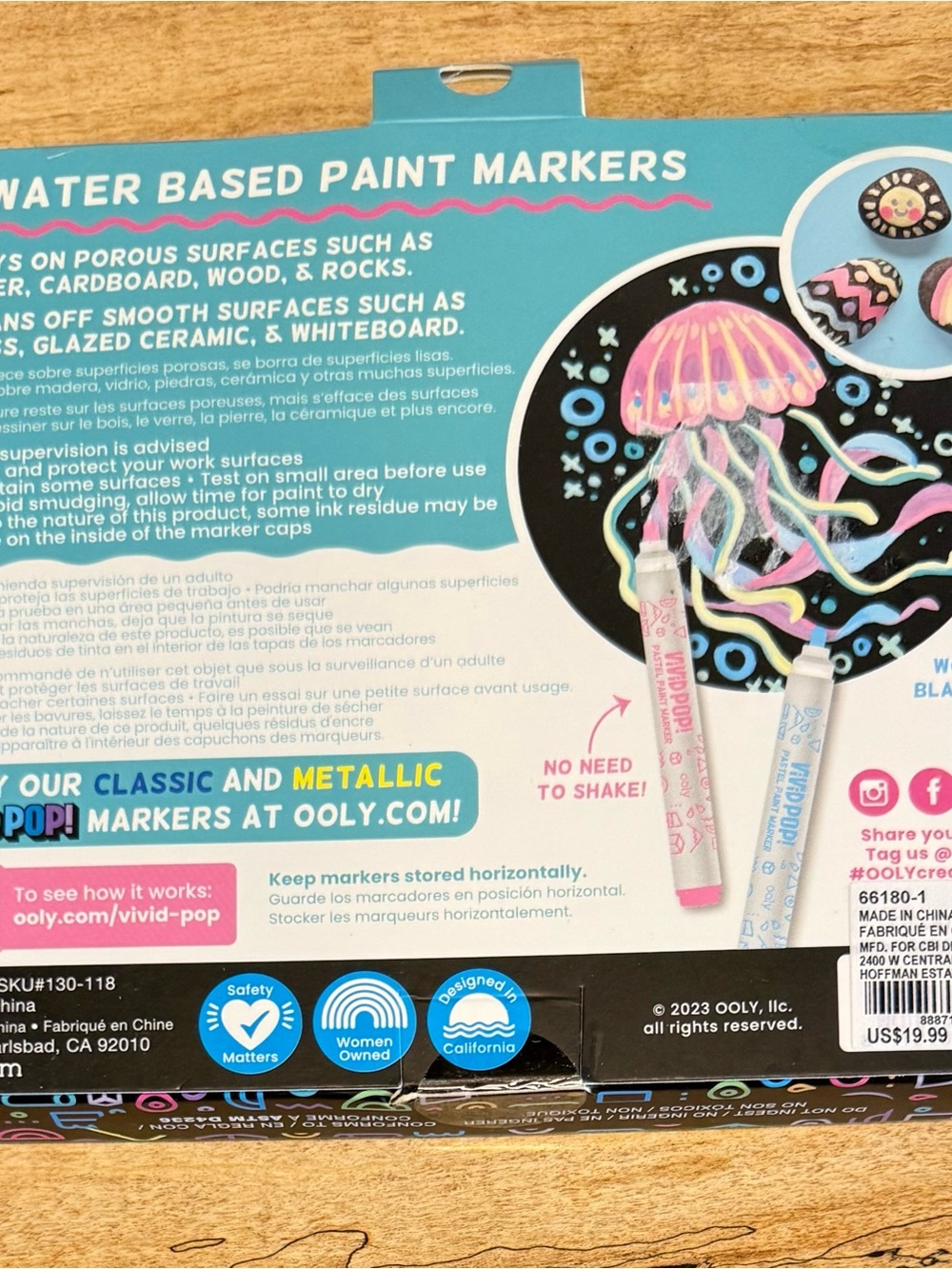 Pastel Paint Markers - Teal Accented Packaging - Picture 3 of 3